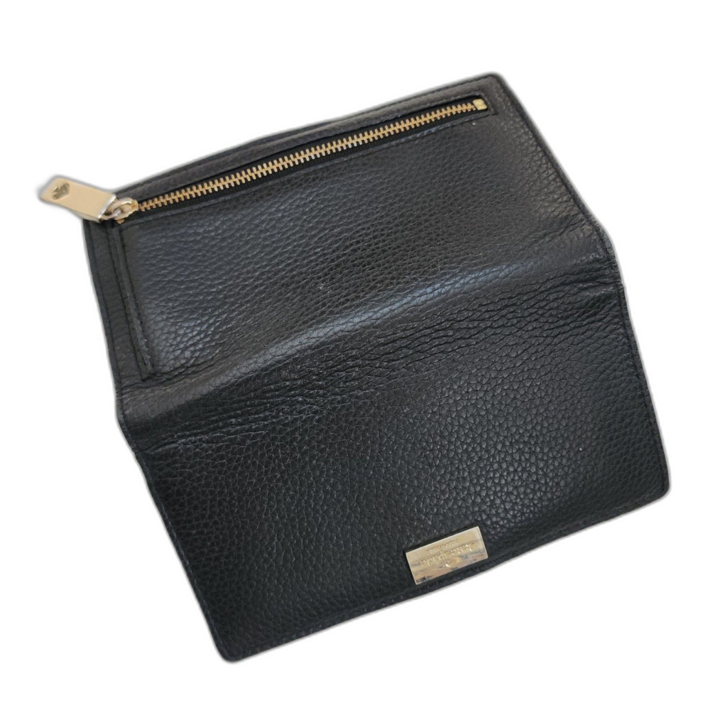 Kate Spade Staci Pebbled Leather Continental Wallet Snap Black Gold - Picture 3 of 6